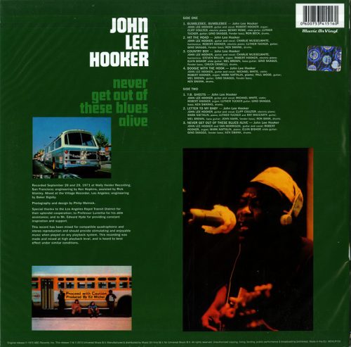 John Lee Hooker -    Never get out of these blues alive - Image 2