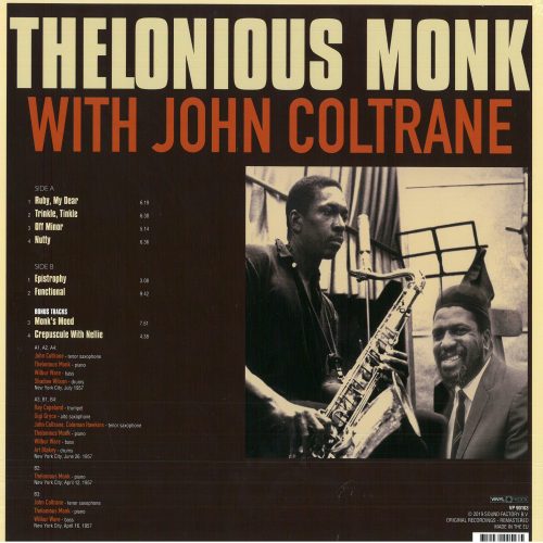 THELONIOUS MONK - WITH JOHN COLTRANE - Image 2