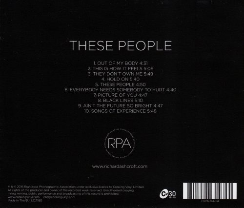 RICHARD  ASHCROFT   -   THESE PEOPLE - Image 2