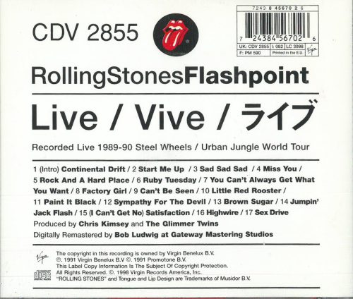 ROLLING STONES  -  FLASHPOINT - Image 2