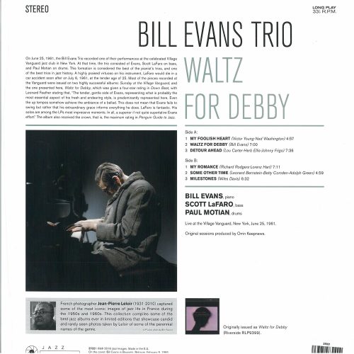 BILL   EVANS  TRIO    /   WALTZ FOR DEBBY - Image 2