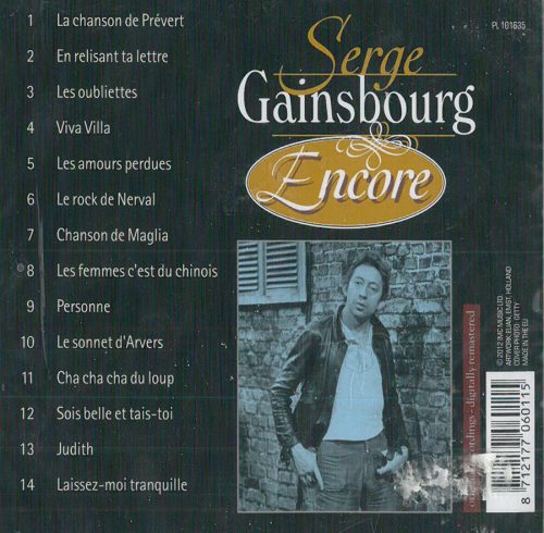 SERGE  GAINSBOURG   -   ENCORE - Image 2