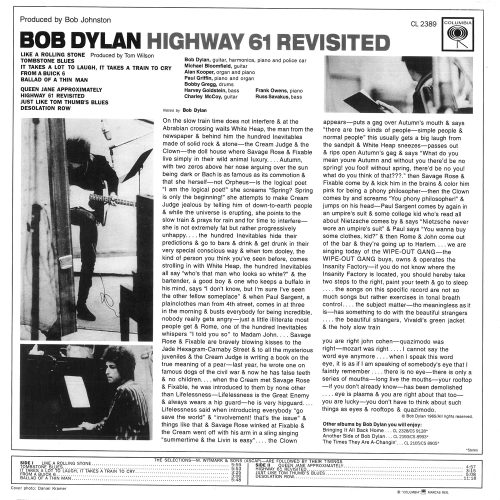 Bob Dylan -    Highway 61 Revisited - Image 2