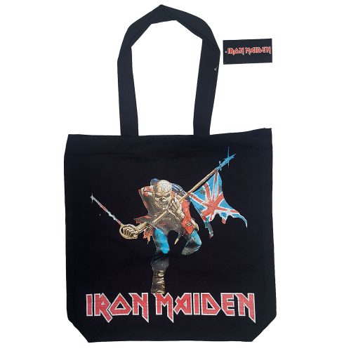 Iron Maiden Cotton Tote Bag: Trooper