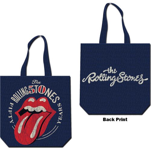 The Rolling Stones Cotton Tote Bag: 50th Anniversary (Back Print) - Image 2