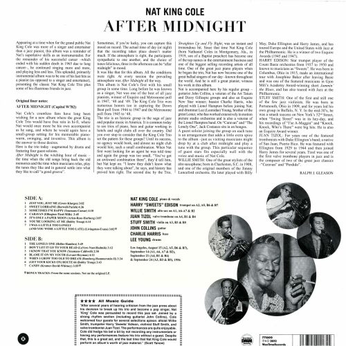 Nat King Cole and his trio   -    After Midnight - Image 2