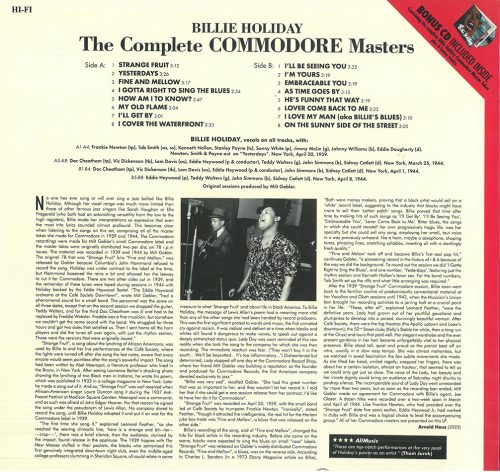 billie holiday - the complete commodore masters - Image 2