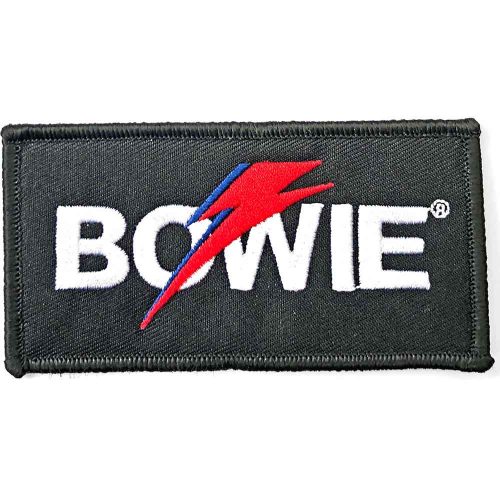 David Bowie Woven Patch: Flash Logo