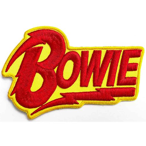 David Bowie Woven Patch: Diamond Dogs 3D Logo