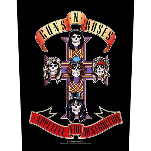 Guns N' Roses Back Patch: Appetite for Destruction