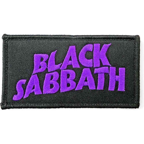 Black Sabbath Woven Patch: Wavy Logo