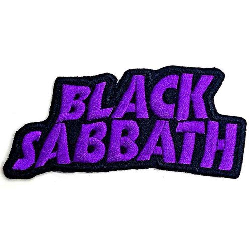 Black Sabbath Woven Patch: Cut Out Wavy Logo