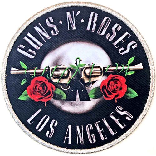 Guns N' Roses Printed Patch: Los Angeles Silver