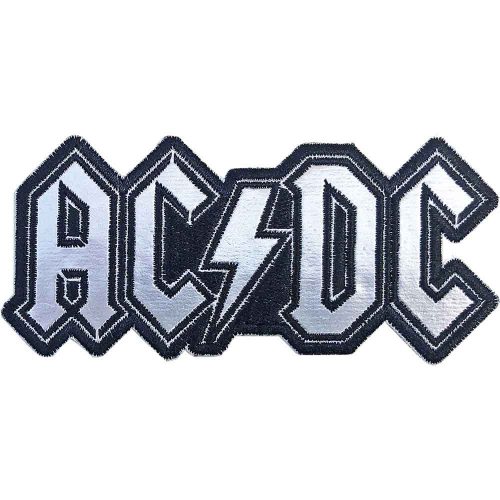 AC/DC Woven Patch: Cut-Out Foil Logo