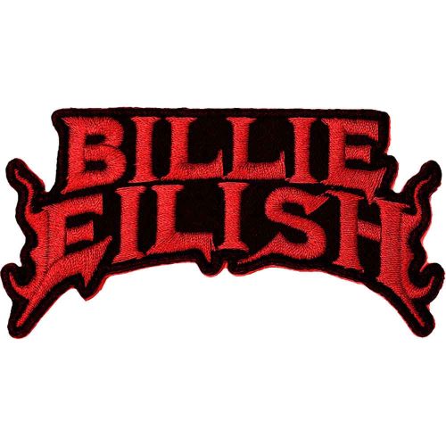 Billie Eilish Woven Patch: Flame Red