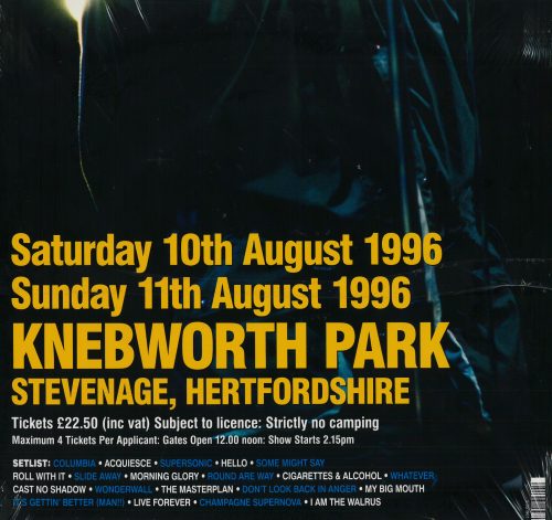 OASIS - KNEBWORTH 1996 - Image 2