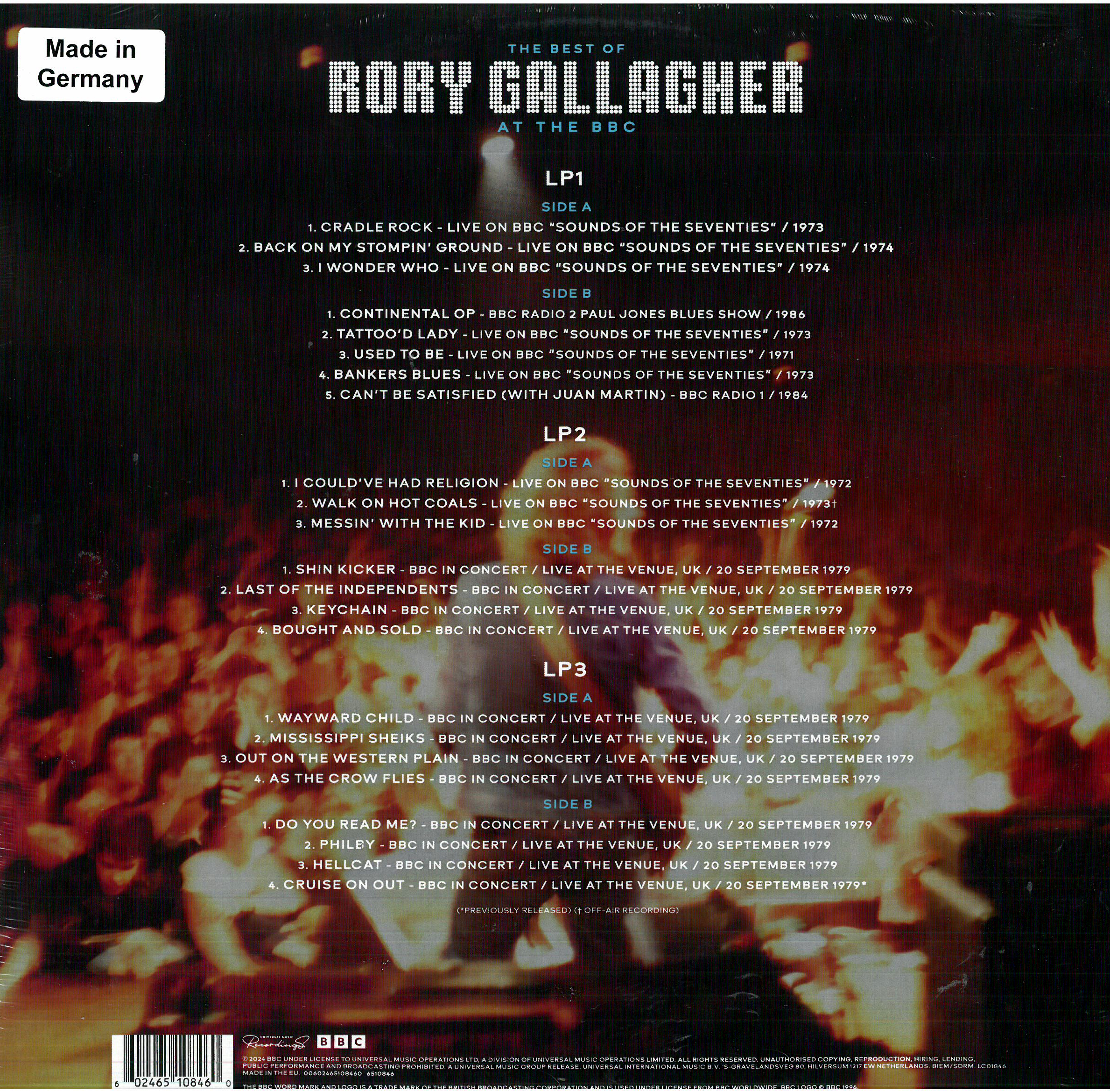 RORY GALLAGHER - Best of Rory Gallagher At the Bbc - Image 2